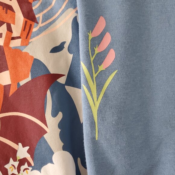 Studio Ghibli's Howl's Moving Castle Graphic Sweatshirt Unisex Med NWT Hot Topic - Picture 3 of 7